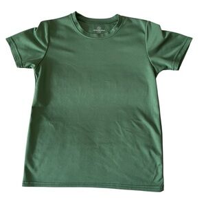 Real Essentials Teal Kids Short Sleeve Tee, Size Youth Large